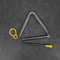 Ngdgtt Orff Triangle Bell with Striker High-Quality Steel Percussion Instruments for Music Education