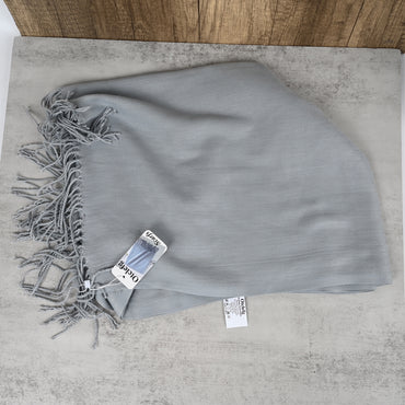 Otclefg Gray Cashmere Scarf Simple Elegant Large Cashmere Scarfs Warm Luxurious Scarfs for Women and Men