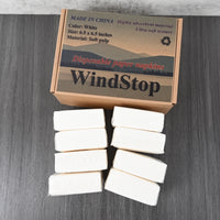 WindStop Disposable Paper Napkins White Bulk Pack Square Shape Easy Dispense