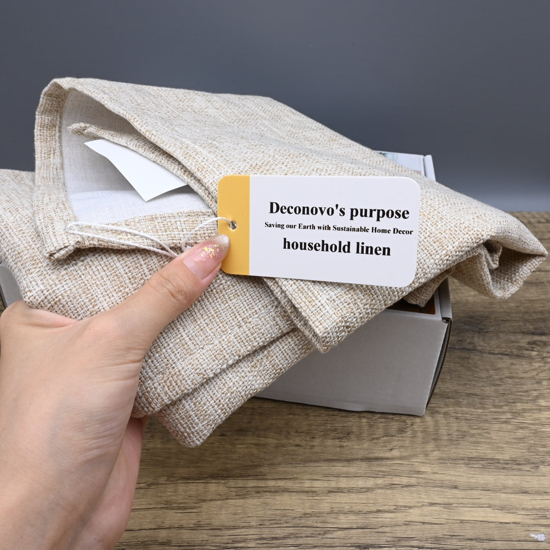 Deconovo's purpose: Saving our Earth with Sustainable Home Decor Premium Household Linen Collection Modern Minimalist Blend Table Covers Elegant Dining Room Essentials
