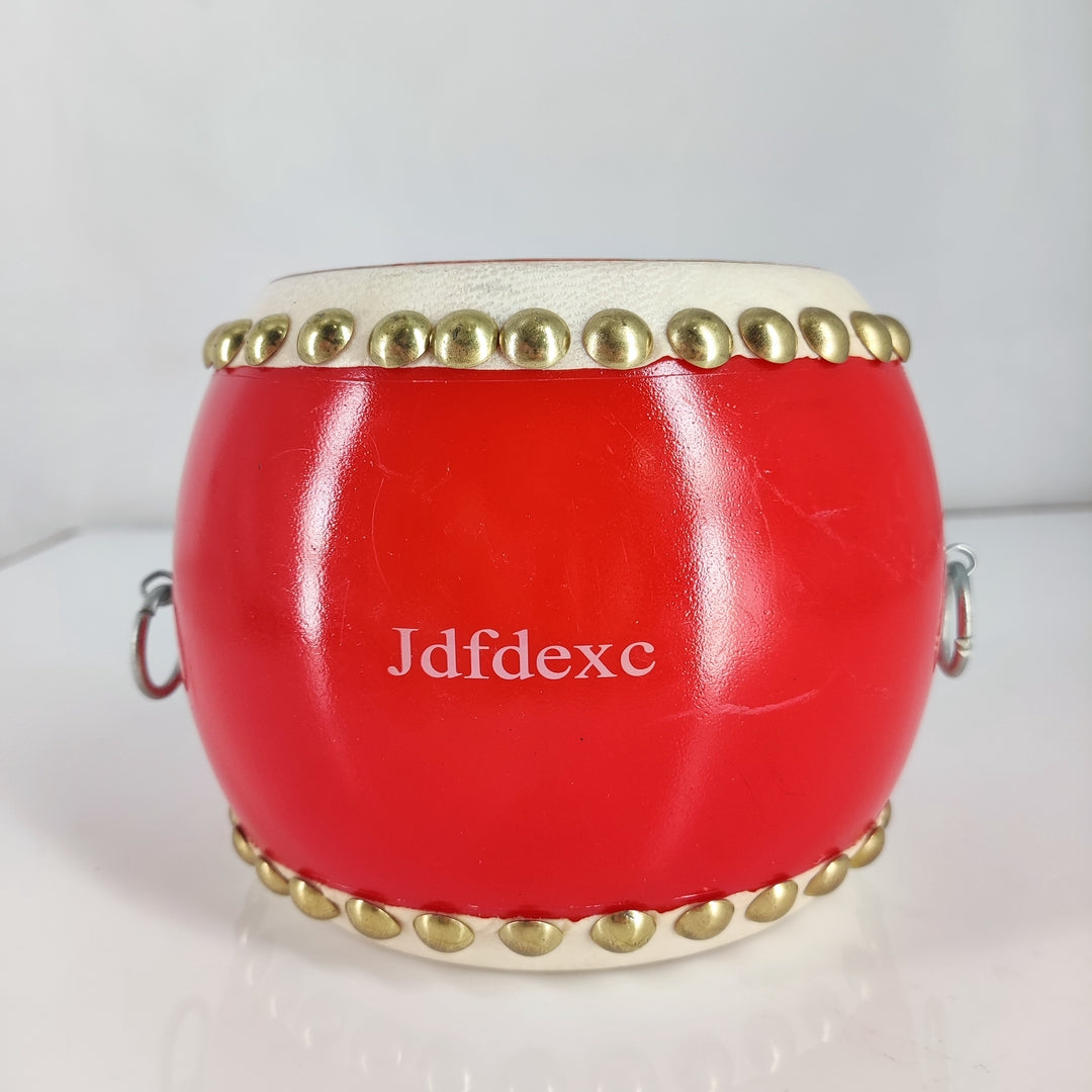 Jdfdexc Compact Red Wooden Drum - Perfect for Small Spaces and Kids