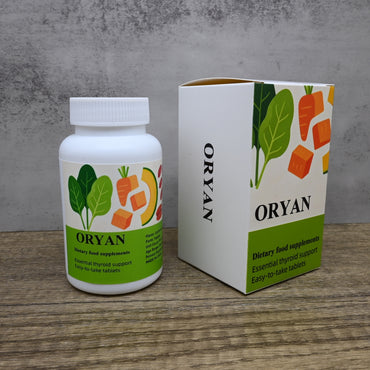 ORYAN Dietary Food Supplements Unflavored Iodine Tablets for Metabolism Support and Thyroid Health