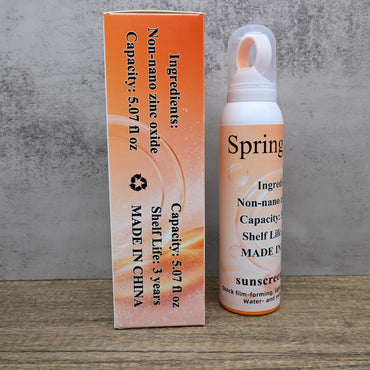 Spring Aura Sunscreen Spray SPF 50 Broad Spectrum UVA UVB Protection Lightweight Physical Sunscreen