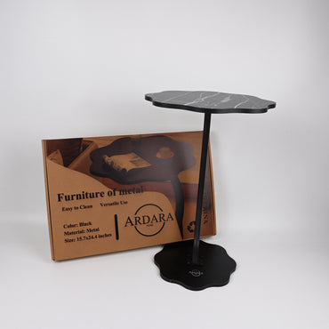 ARDARA HOME Modern Furniture of Metal Round Side End Table Premium Iron Construction Minimalist Design