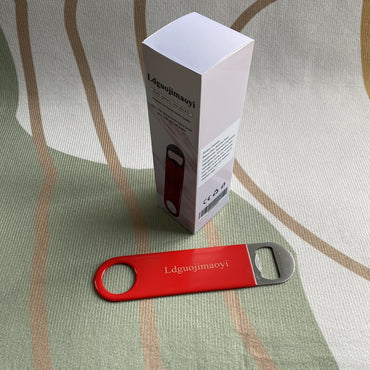 Ldguojimaoyi Bottle openers, non-electric Red 304 Stainless Steel Heavy Duty Flat Bar Manual Non-Electric Bottle Openers