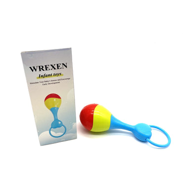 WREXEN Infant toys Bright Colors Safe PP Material 19×5.7×5.7Cm Stimulate Senses Encourage Early Development Infant Toys