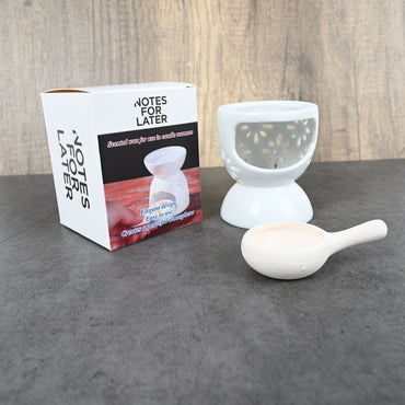 NOTES FOR LATER Ceramic Dry-Burn Aromatherapy Lamp Set with Scented Wax for Candle Warmers