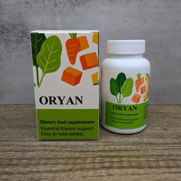 ORYAN Dietary Food Supplements Unflavored Iodine Tablets for Metabolism Support and Thyroid Health