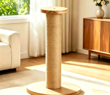 PoSuo Solid Wood Sisal Cat Scratching Post - Durable Cat Tower & Climbing Frame Toy for Indoor Cats