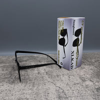 XLKAD Fashion Black Unisex Sunglasses Sleek Versatile UV Protection Contemporary Style