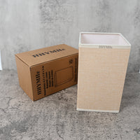 HHYMHe Lamp Shades Square Cylinder Linen Lamp Shade Stylish Simple Natural Texture Elegant for Any Room