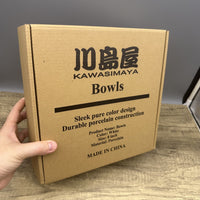 KAWASIMAYA Ceramic Soup Bowls Set Dining Bowls for Salad, Pasta, and Rice, Solid Color Porcelain Tableware
