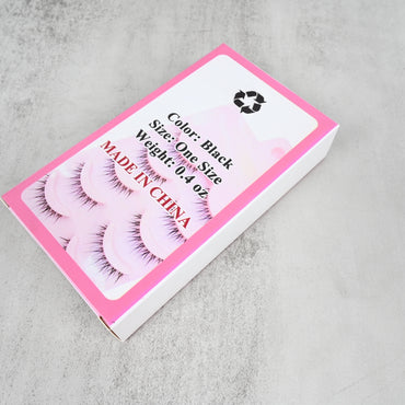 NOTES FOR LATER Daily & Cosplay Make-up Lashes 5 Pairs Small Devil False Eyelashes with Single Fish Line Stem