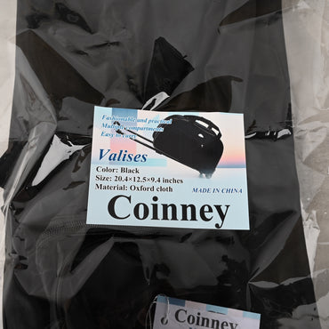 Coinney Valises Handheld Travel Bag with Wheels Stylish Functional Durable Multiple Compartments