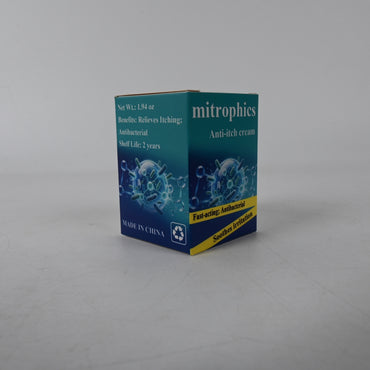 mitrophics Anti Itch Cream Fast Acting Relief Antibacterial Soothes Irritation Moisturizes for Dry Wet and Irritated Skin