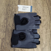 YBWLCLO Black Lycra Cycling Gloves | Medium Size | Comfortable & Durable