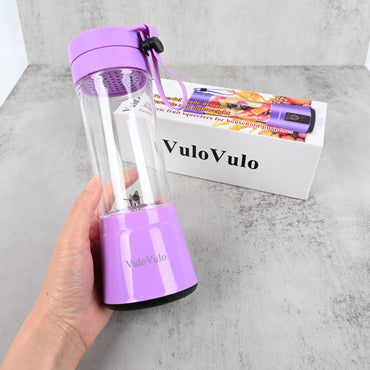VuloVulo Mini Cyclone Electric Juicer 6-Blade Portable Fruit & Vegetable Juicer for Household Use
