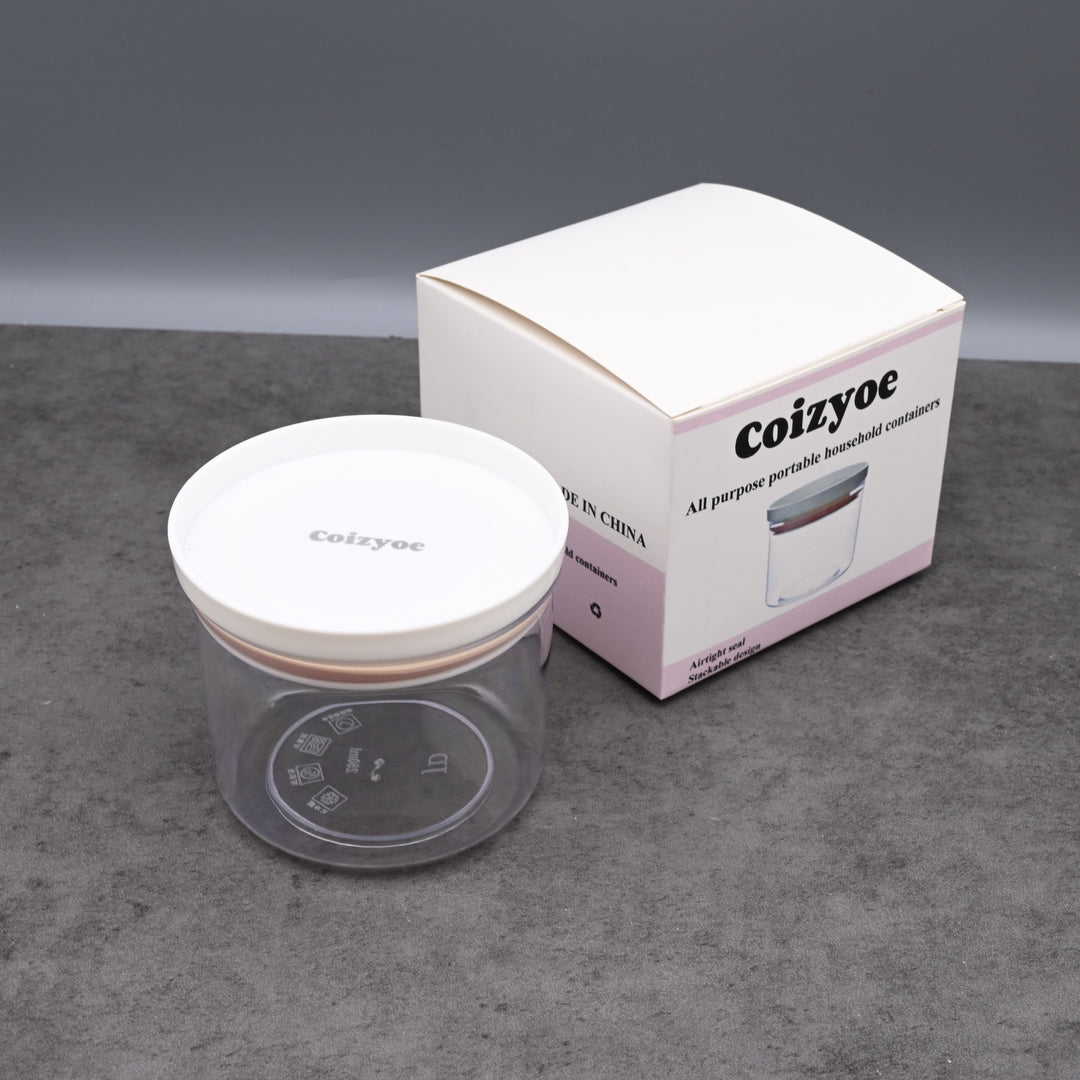 Coizyoe All Purpose Portable Household Containers - 250ml Pink Storage Solution for Home Organization