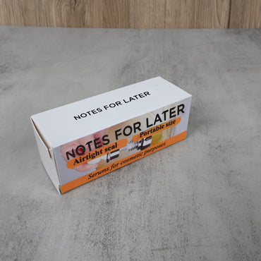 NOTES FOR LATER Advanced Cosmetic Serums Set Anti-Aging, Brightening & Hydrating Facial Serums for Daily Skin Care