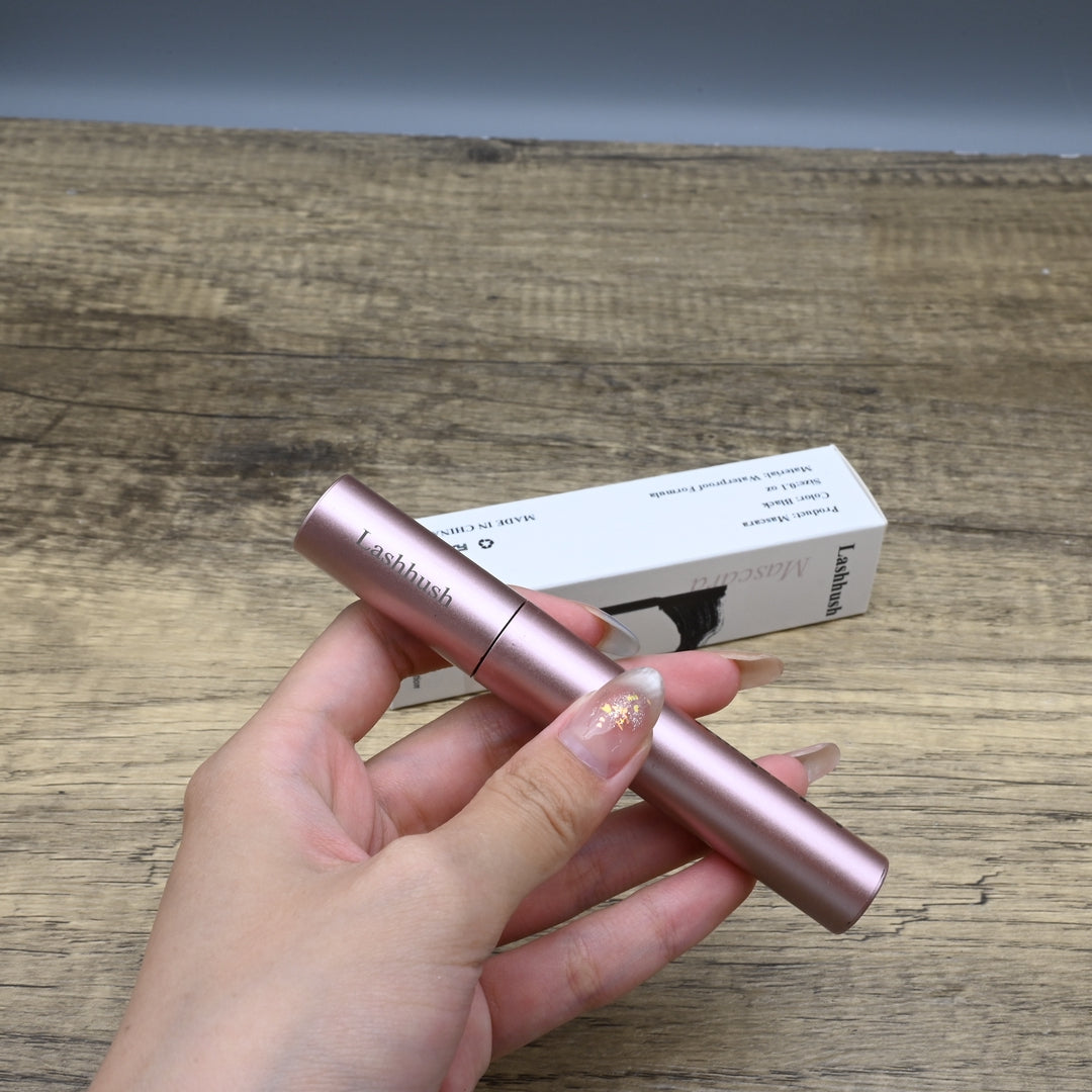 Lashhush Professional Lengthening & Curling Mascara - Waterproof Volume-Boosting Eye Mascara with Precision Brush for Dramatic Lashes