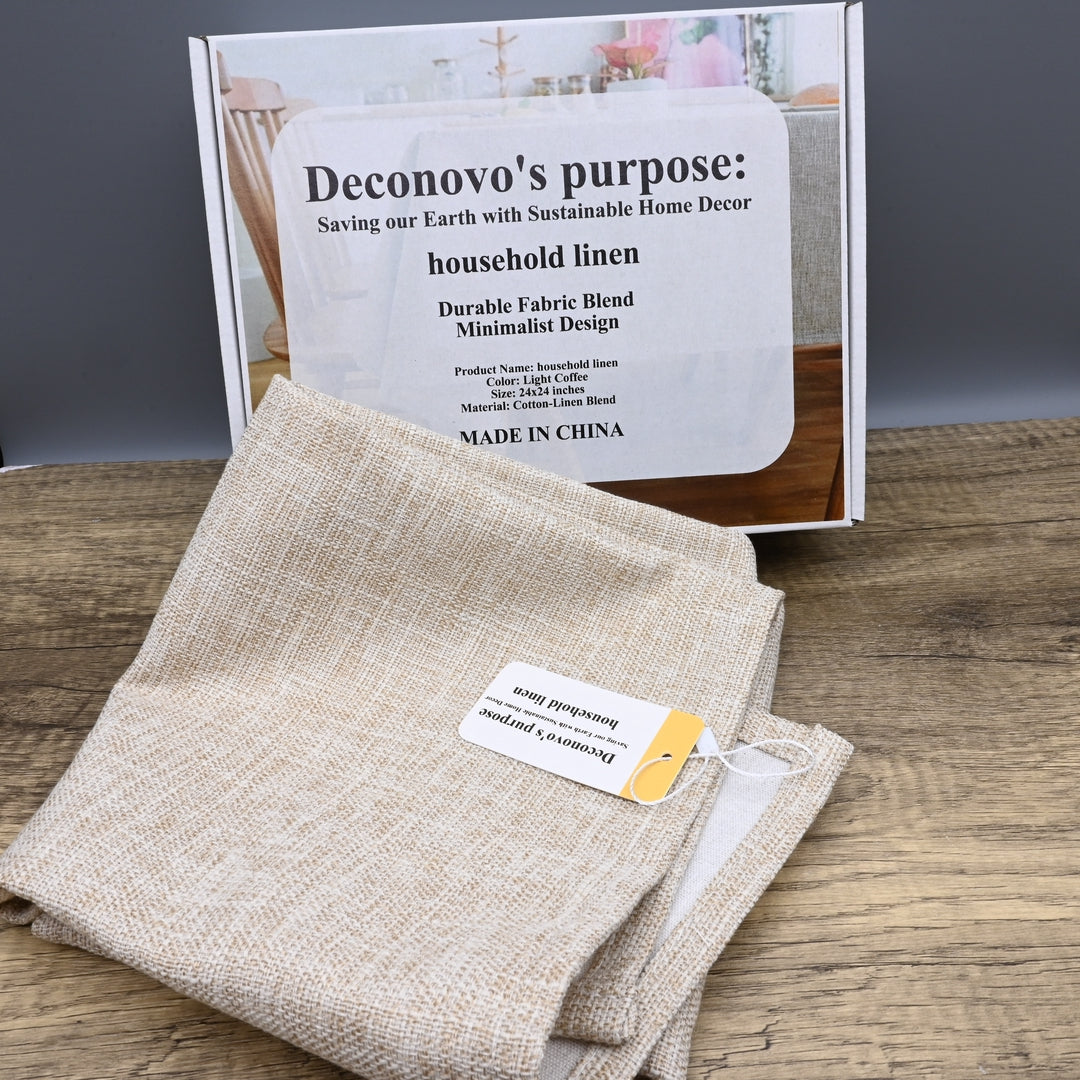 Deconovo's purpose: Saving our Earth with Sustainable Home Decor Premium Household Linen Collection Modern Minimalist Blend Table Covers Elegant Dining Room Essentials
