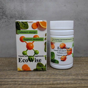 EcoWise Vitamin and Mineral Supplements High Potency Vitamin B12 Tablets
