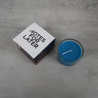 NOTES FOR LATER Beach Walk Scented Candle in Blue Coastal Soy Wax Candle with Ocean Breeze Fragrance