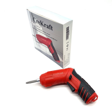 CreKraft Electric screwdrivers Red Color 4.2V 4.5N/m 135×45×135mm Cordless Rechargeable Electric Screwdrivers