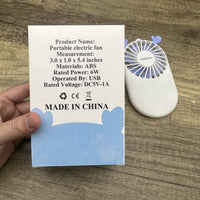 superatmo Portable Electric Fan - USB-Powered Desktop Fan for Personal Cooling