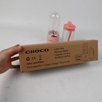 CHOCO Juice Machines Portable Rechargeable Mini Juicer Blender Pink