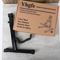 Yhgfe Black Stands for Musical Instruments Guitar Stand for Bass Electric Acoustic Guitars