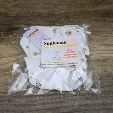 Sunloman Pure cotton baby diapers Infant Diaper Covers Soft Reusable Eco Friendly Adjustable Durable for Babies