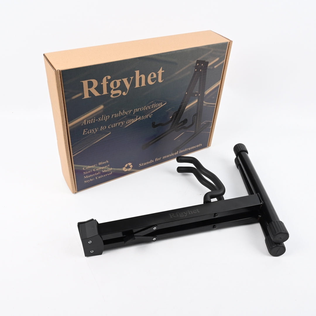 Rfgyhet Stands for Musical Instruments Professional Guitar Stand Universal Adjustable Width Metal Floor Stand for Acoustic Electric Bass Guitar