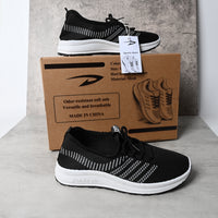 "D" Design Men's Black Breathable Sports Shoes Soft Sole Lightweight Casual Sneakers for Daily Wear