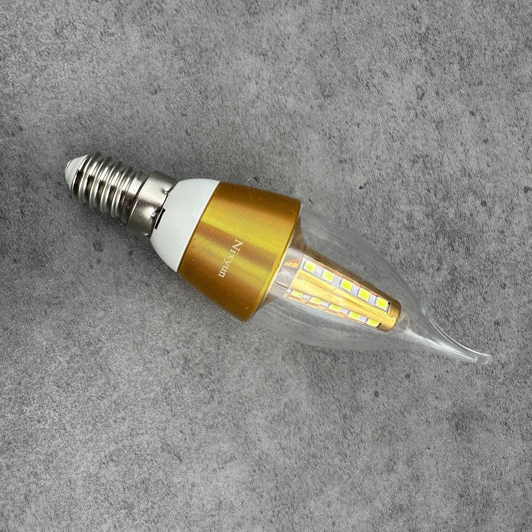 Nixyun Gold LED Candle Bulb Chandelier: Elegant Lamp Bulbs for a Luxurious, Warm Ambiance in Your Home