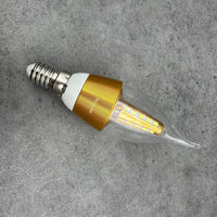 Nixyun Gold LED Candle Bulb Chandelier: Elegant Lamp Bulbs for a Luxurious, Warm Ambiance in Your Home