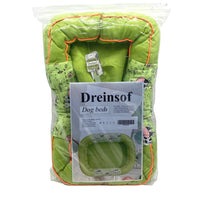 Dreinsof Dog beds Plush Comfort Anti Slip Bottom Universal Easy Clean Green 60×30×10 Centimeter Dog Beds