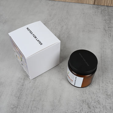 NOTES FOR LATER Natural Vegetable Wax Dry Flower Scented Candle Classic Medium Coffee & White Tea Ginger Flower Aroma
