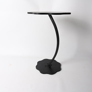 Win Balance Metal Side Table Cream Themed Minimalist End Table for Living Room Bedroom