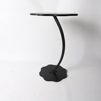 Win Balance Metal Side Table Cream Themed Minimalist End Table for Living Room Bedroom
