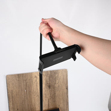 QAQMILI Adjustable Floor Stand for Phone & Tablet Flexible Arm PC Tablet Mount with 360° Rotation