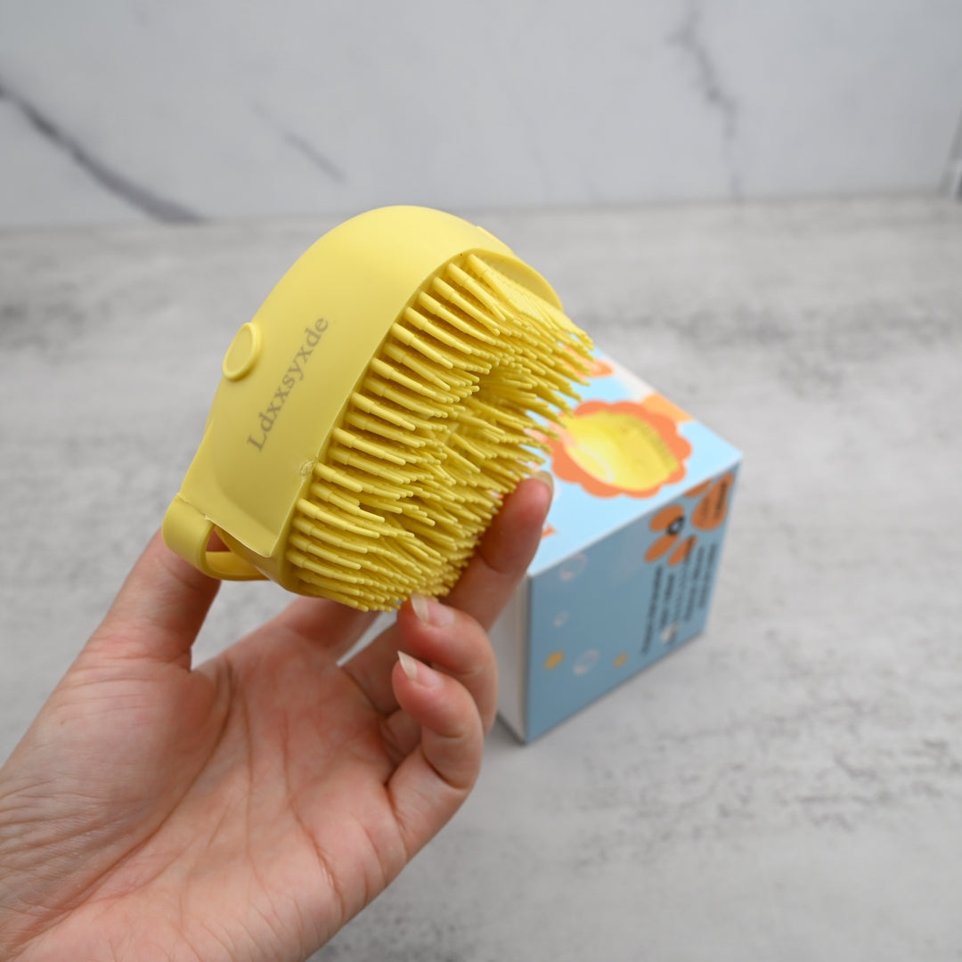 Ldxxsyxde Premium Silicone Pet Grooming Brush - Handheld Bathing & Massage Pet Brushes for Dogs and Cats