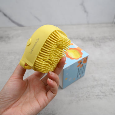 Ldxxsyxde Premium Silicone Pet Grooming Brush - Handheld Bathing & Massage Pet Brushes for Dogs and Cats
