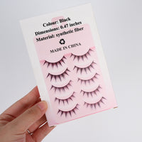 dpjmqv 5 Pairs Little Devil False Eyelashes Dramatic Reusable False Eyelashes for Special Events