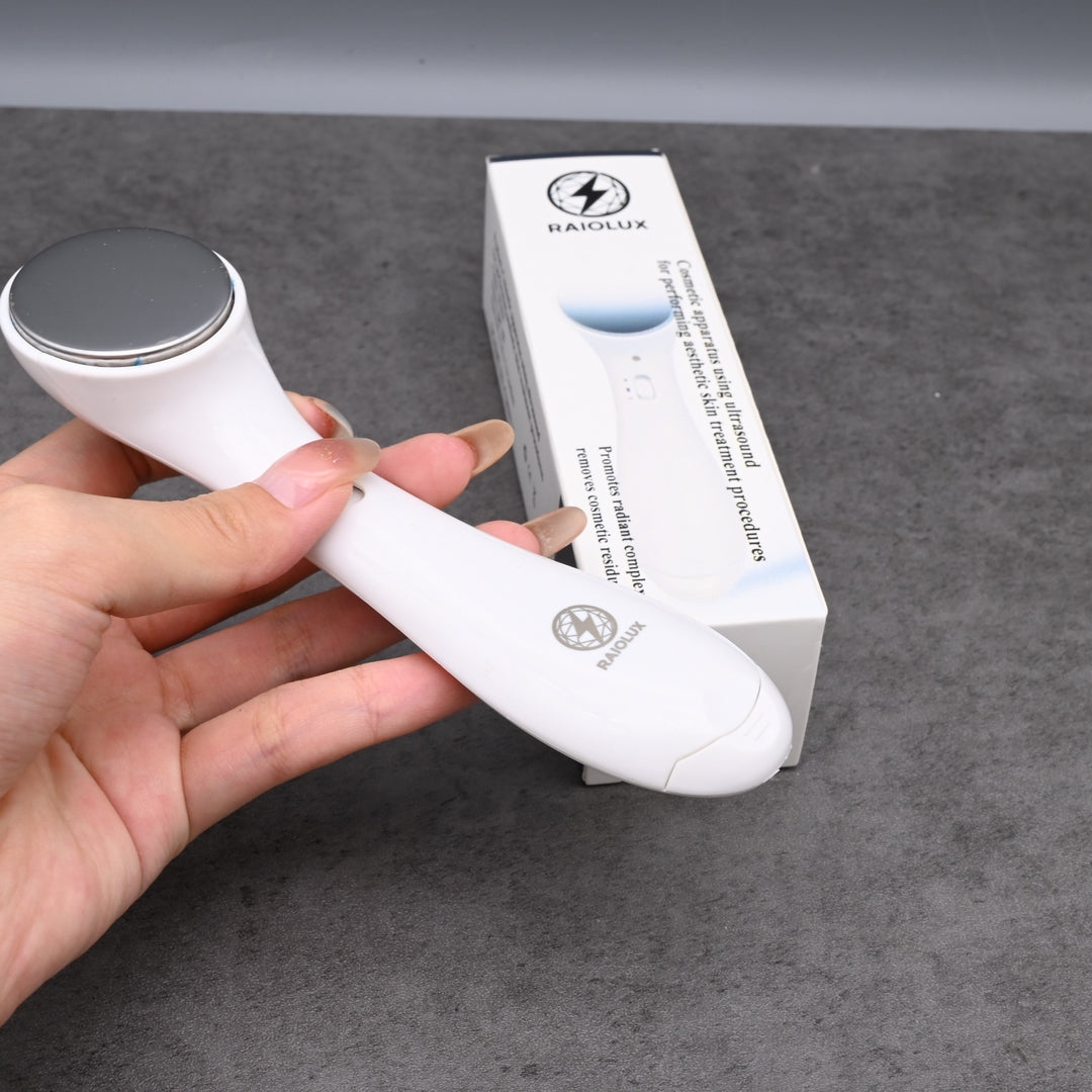 RAIOLUX Cosmetic Apparatus Using Ultrasound for Performing Aesthetic Skin Treatment Procedures Professional Sonic Facial Cleansing Device Deep Pore Cleanser Beauty Machine