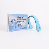 klsdhf Blue Neck Hanging Bladeless Wearable Electric Fans with USB Charging