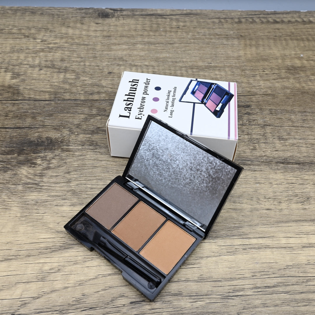 Lashhush Professional Eyebrow Powder Kit Waterproof Brow Enhancer Natural Looking Eyebrow Powder Makeup Set