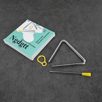 Ngdgtt Orff Triangle Bell with Striker High-Quality Steel Percussion Instruments for Music Education