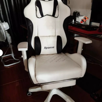 Xpanse Gaming Chair, Breathable Office Chair Made of High-Quality Fabric, As Soft as Fur, Ergonomic PC Chair, Adjustable and Rotating Desk Chair with Footrest.