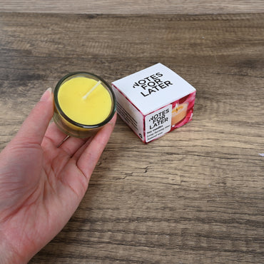NOTES FOR LATER Osmanthus Scented Soy Candle Natural Long-Lasting Aromatherapy Candle in Yellow